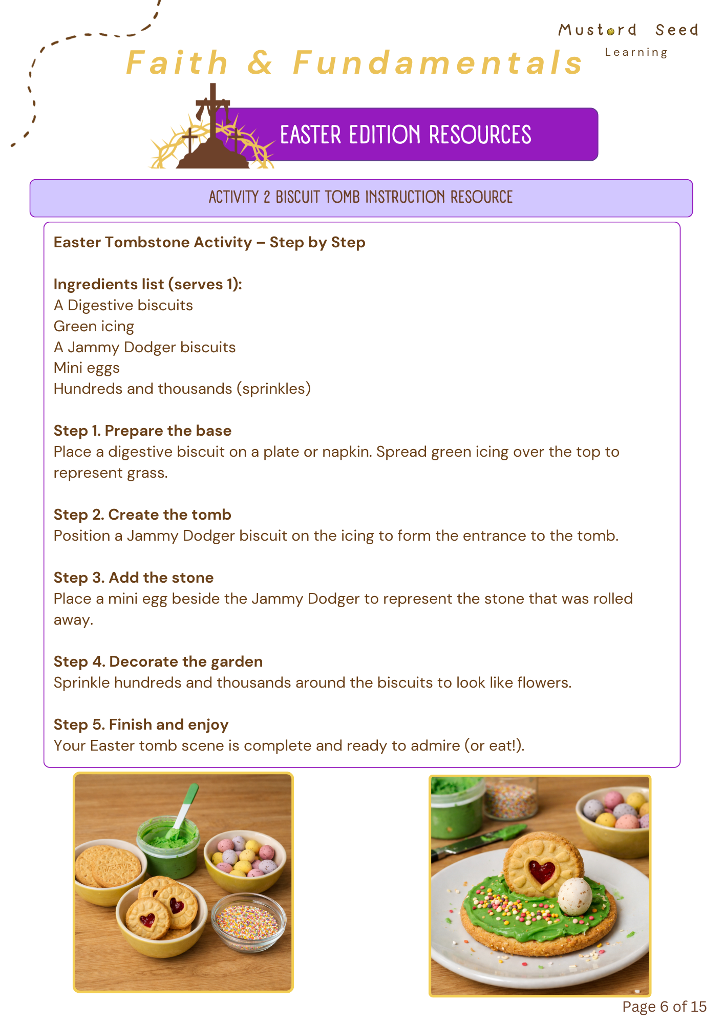 Faith & Fundamentals Activity Pack: Easter Edition