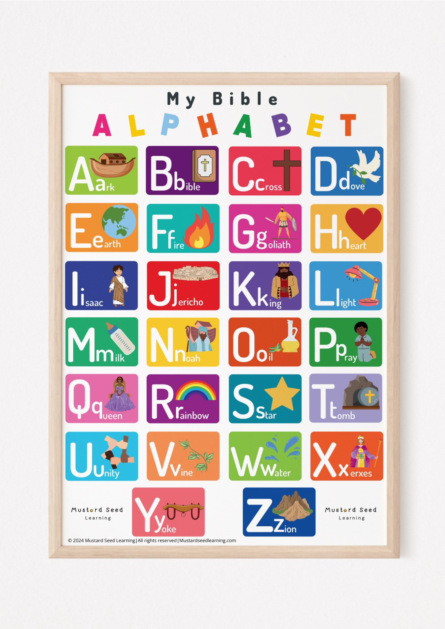 My Bible Alphabet Poster