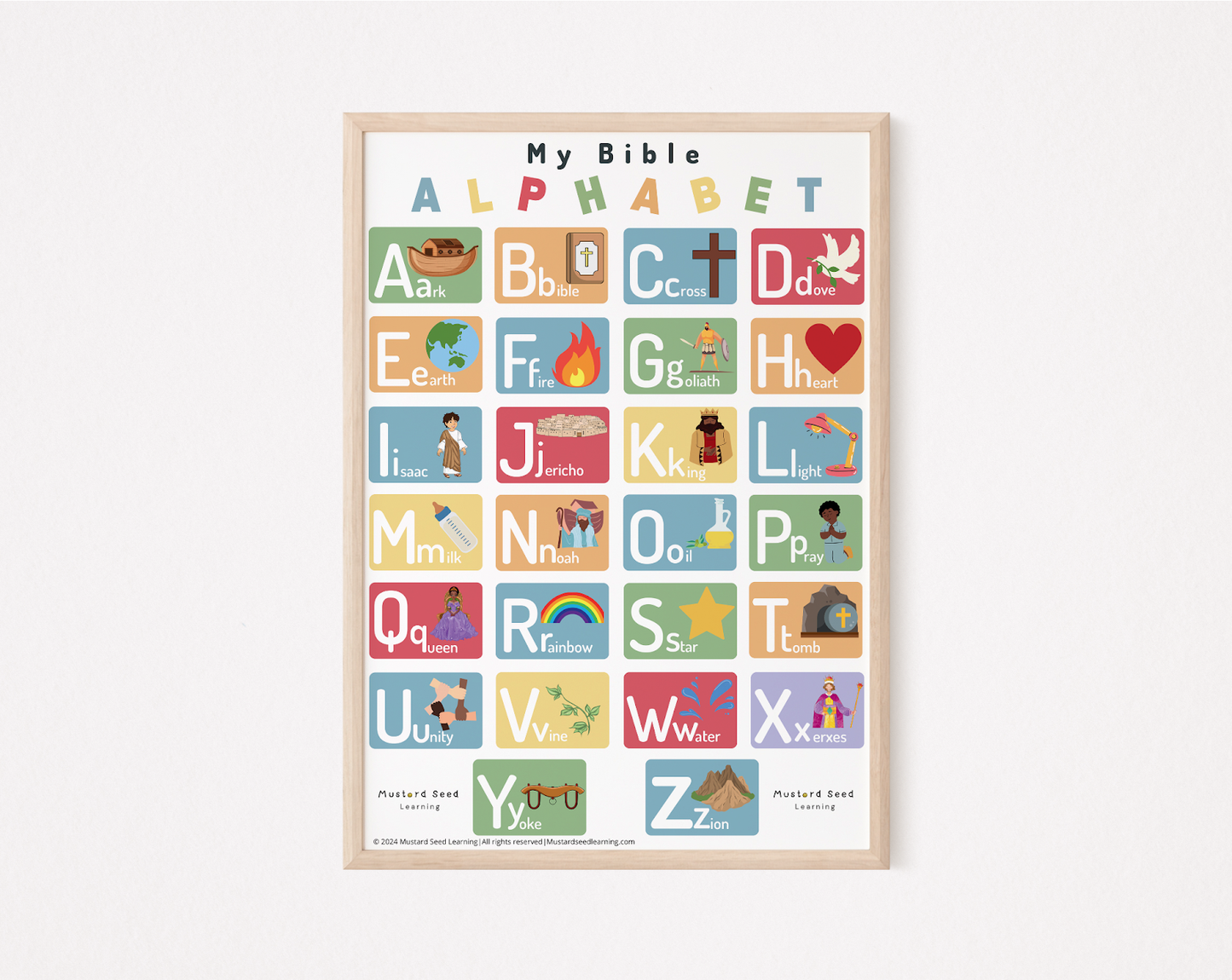 My Bible Alphabet Poster