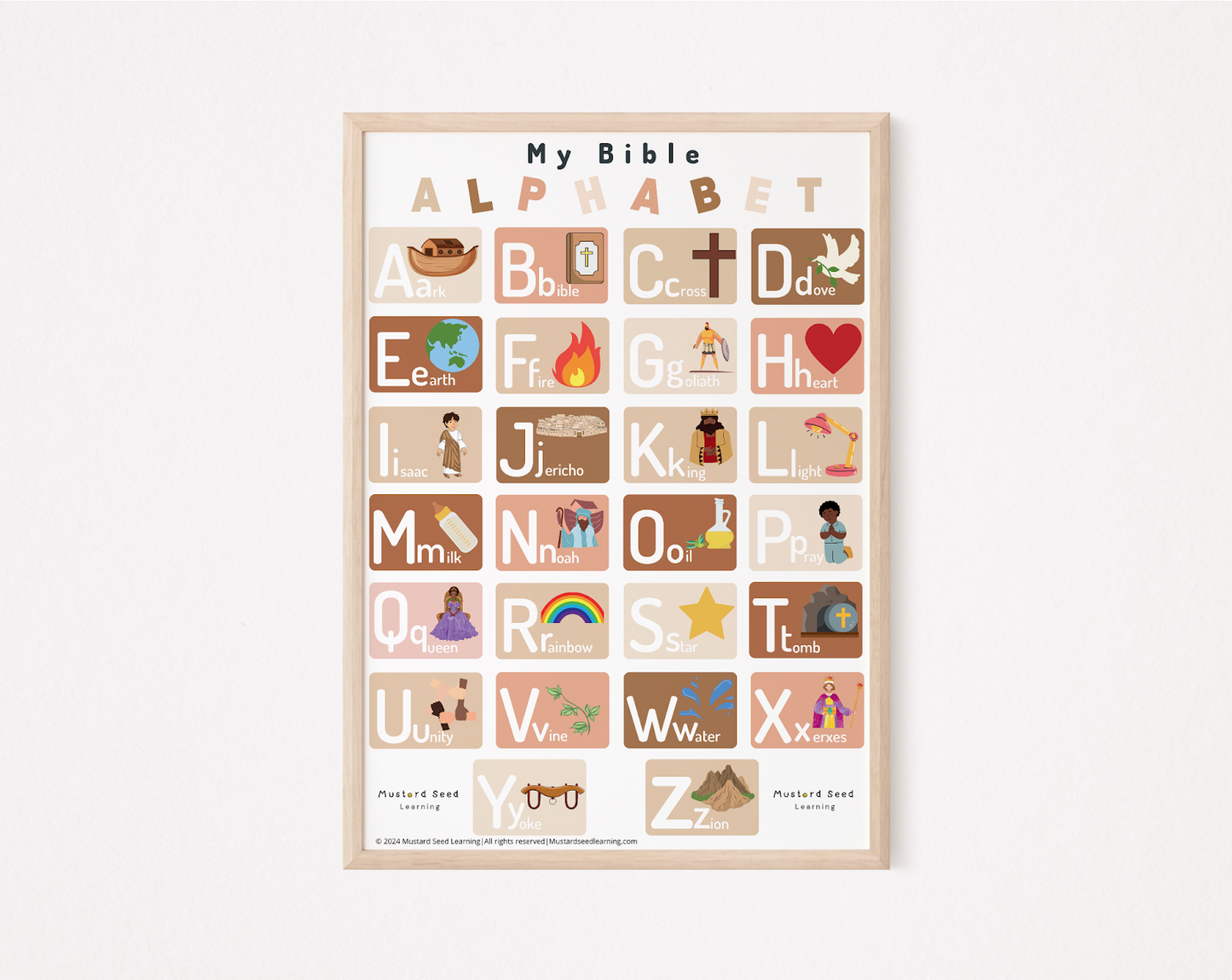 My Bible Alphabet Poster