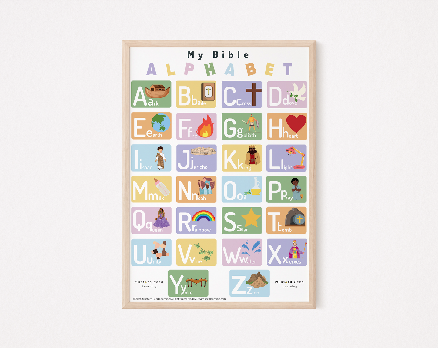 My Bible Alphabet Poster